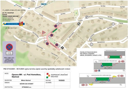 Zahájení opravy ulice Pod Homolkou – 2. etapa