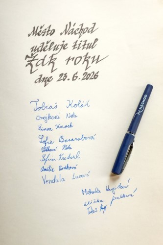 M�sto N�chod ocenilo nejlep�� ��ky roku 2026