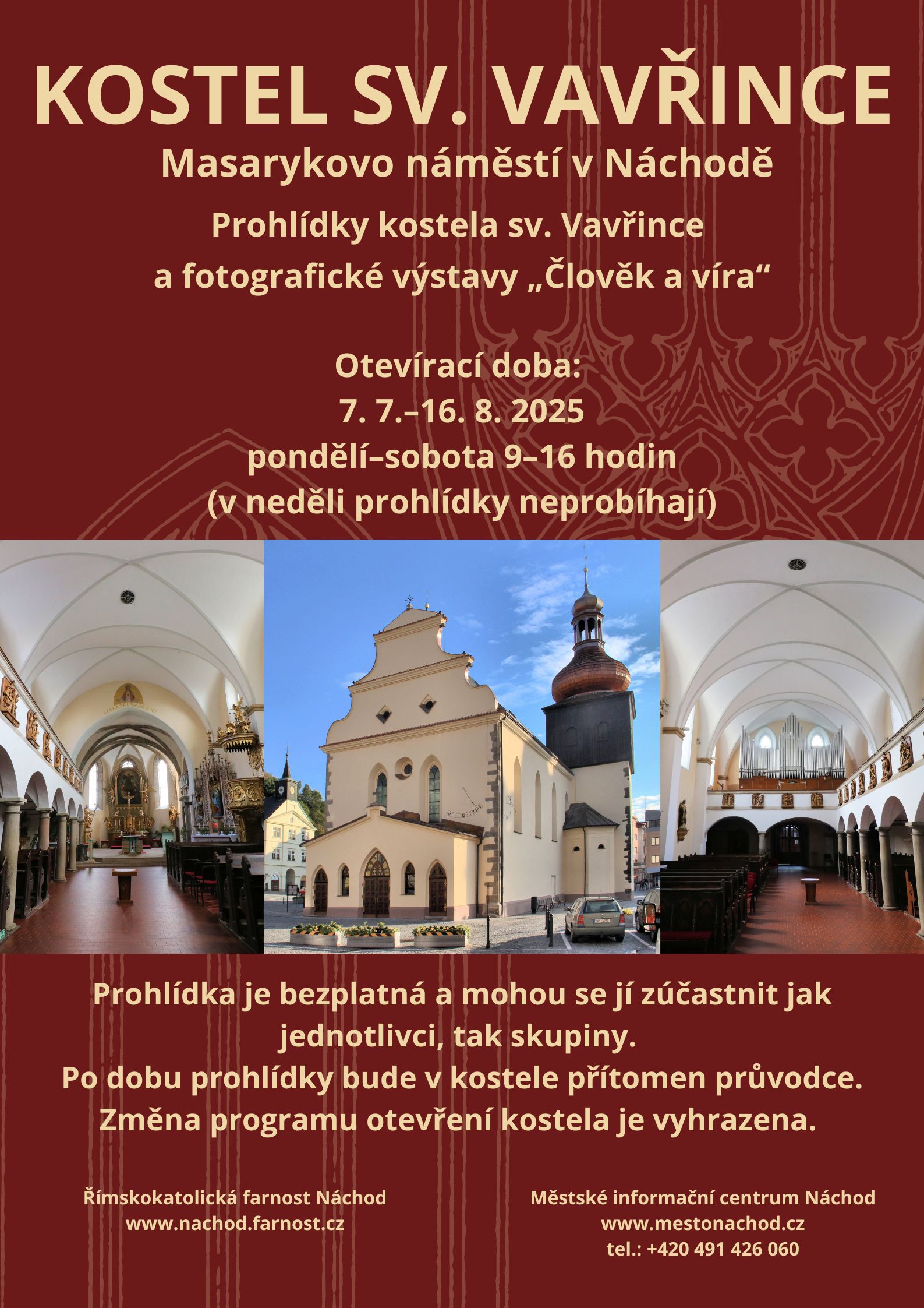 PlakátProhlídky kostela sv. Vavřince