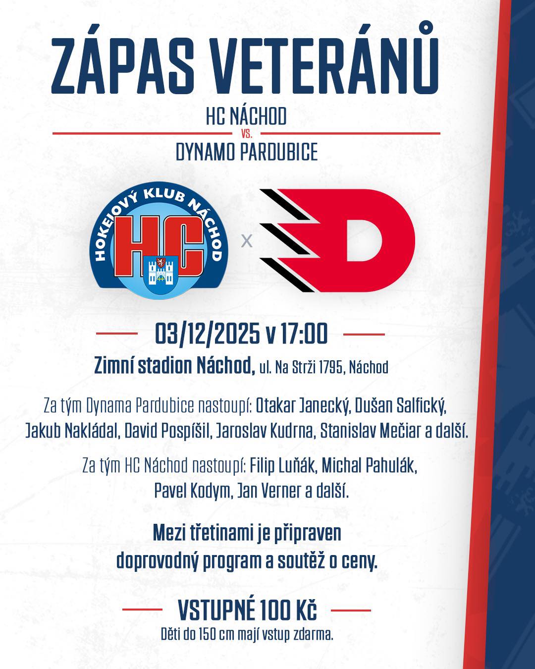 PlakátZápas veteránů v Náchodě