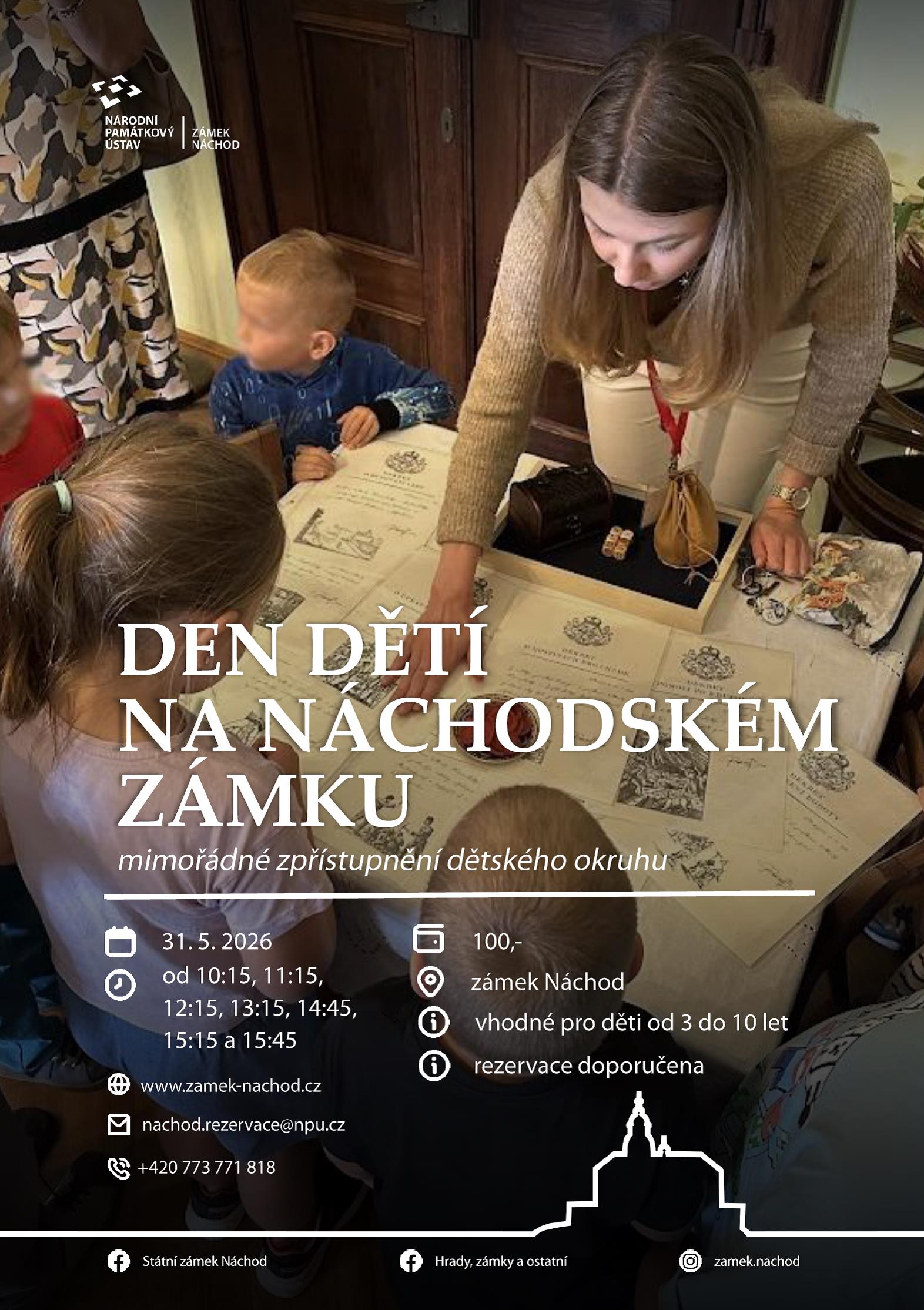 PlakátDen dětí na náchodském zámku