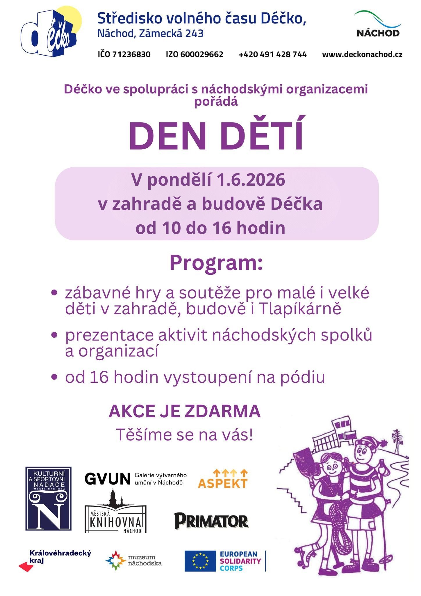 PlakátDen dětí v Déčku