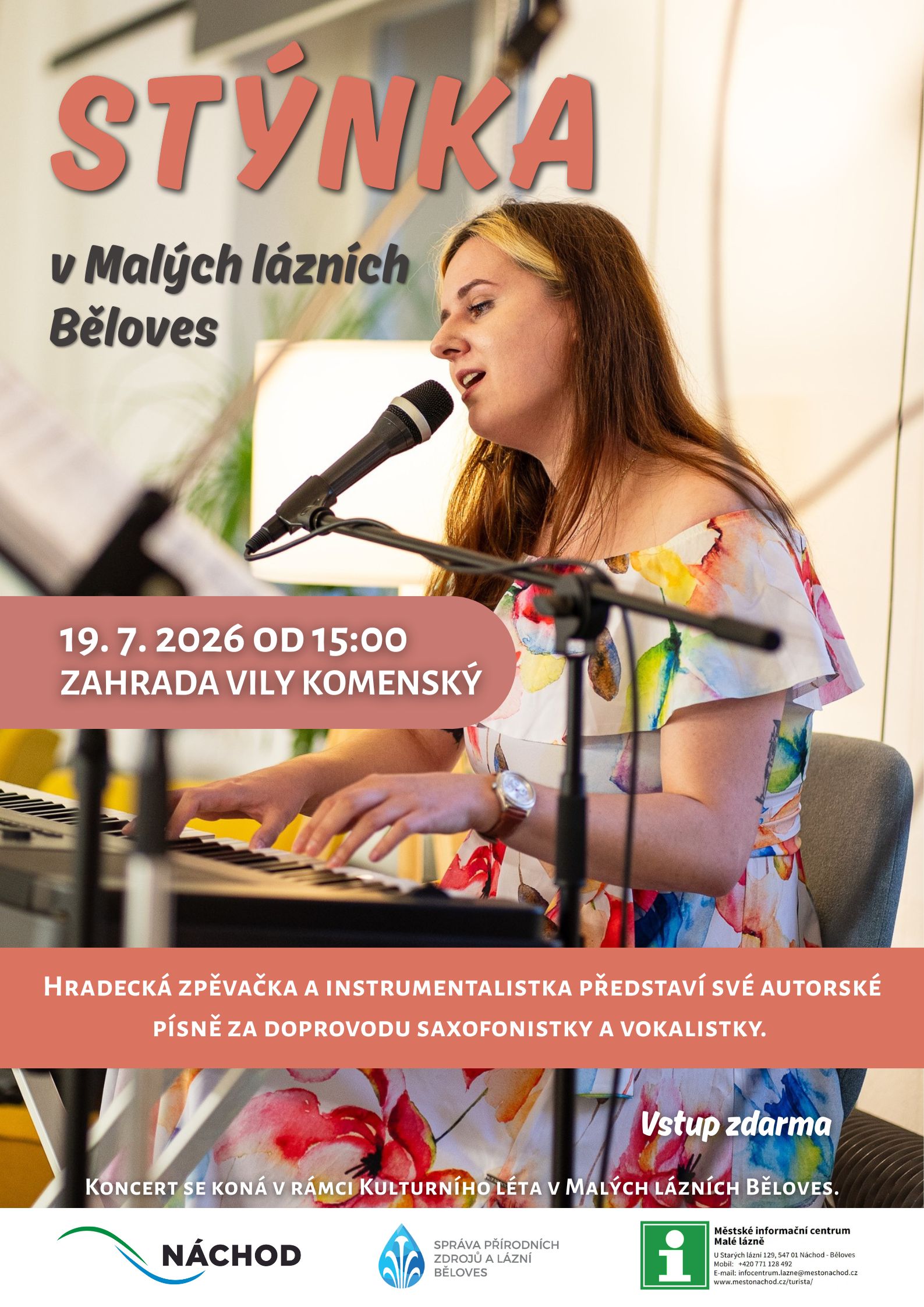 PlakátKoncert Stýnky v Malých lázních