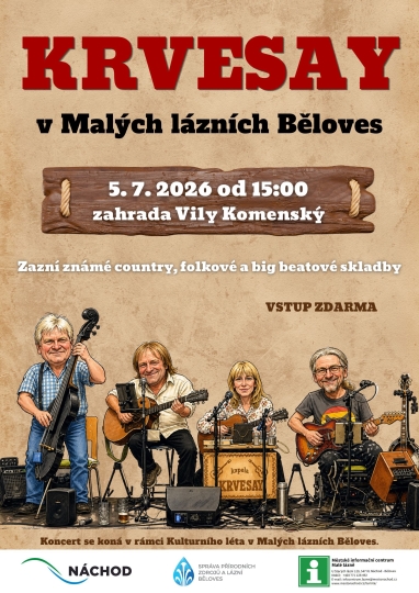 Koncert kapely Krvesay v Mal�ch l�zn�ch